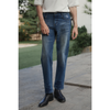 Men’s Stretch Washed Jeans – LETREND Versatile Straight Fit – Medium Blue