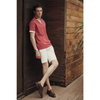 LETREND MEN'S DOUBLE COLLAR POLO SHIRT - REGULAR FIT - RED