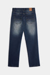 Men’s Stretch Washed Jeans – LETREND Versatile Straight Fit – Medium Blue